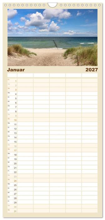 Vorpommern mit Rügen (CALVENDO Familienplaner 2027)