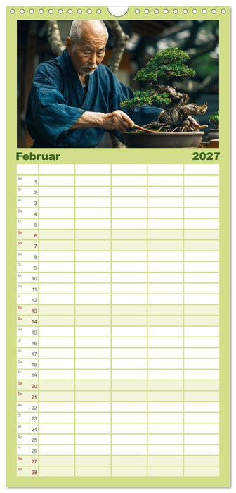 Bonsai meditativ (CALVENDO Familienplaner 2027)