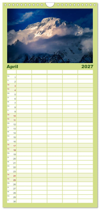 Berge des Karakorum (CALVENDO Familienplaner 2027)