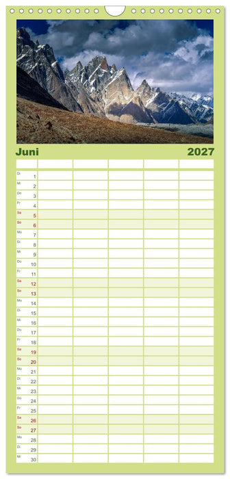 Berge des Karakorum (CALVENDO Familienplaner 2027)