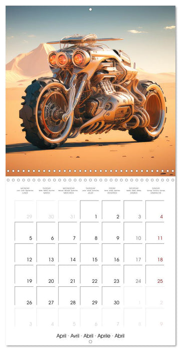 Motos de Fantaisie (CALVENDO Calendrier mensuel 2027)