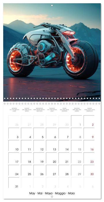 Motos de Fantaisie (CALVENDO Calendrier mensuel 2027)