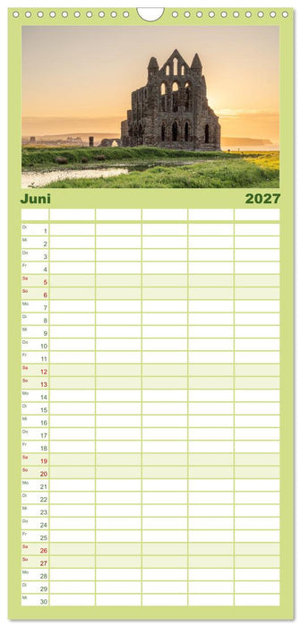 Yorkshire - Dales und Coast (CALVENDO Familienplaner 2027)