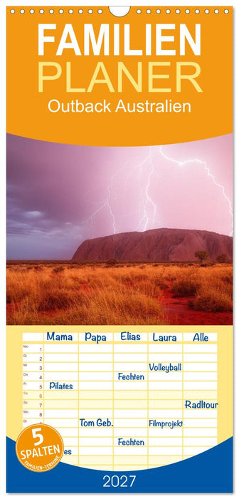 Outback Australien (CALVENDO Familienplaner 2027)