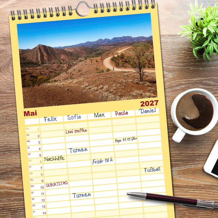 Outback Australien (CALVENDO Familienplaner 2027)