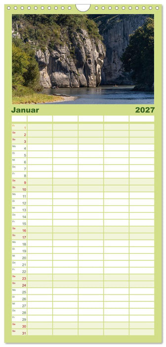 Kehlheim, Weltenburg und der Donaudurchbruch (CALVENDO Familienplaner 2027)