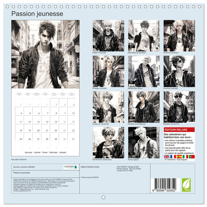 Passion jeunesse (CALVENDO Calendrier mensuel 2027)