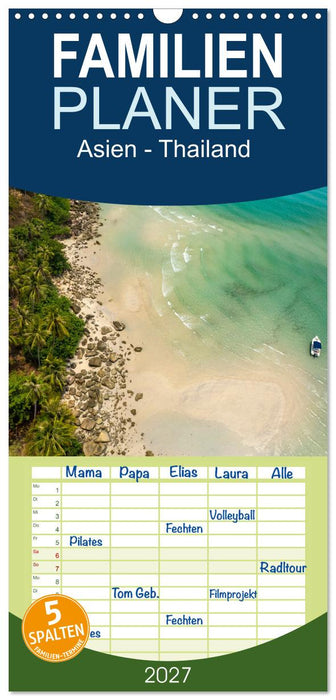 Asien - Thailand (CALVENDO Familienplaner 2027)