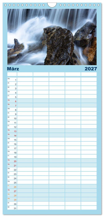 Waldbäche - Im Wandel der Jahreszeiten (CALVENDO Familienplaner 2027)