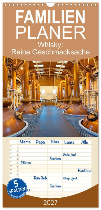 Whisky: Reine Geschmacksache (CALVENDO Familienplaner 2027)