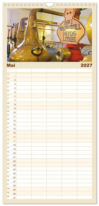 Whisky: Reine Geschmacksache (CALVENDO Familienplaner 2027)