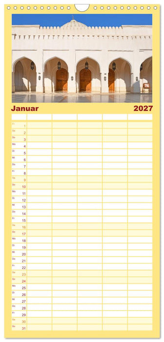 Oman - Reiseziel Maskat und Salalah (CALVENDO Familienplaner 2027)