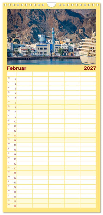 Oman - Reiseziel Maskat und Salalah (CALVENDO Familienplaner 2027)