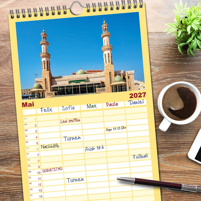 Oman - Reiseziel Maskat und Salalah (CALVENDO Familienplaner 2027)