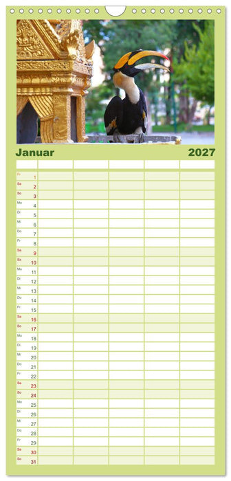 Blickpunkte in Kambodscha (CALVENDO Familienplaner 2027)