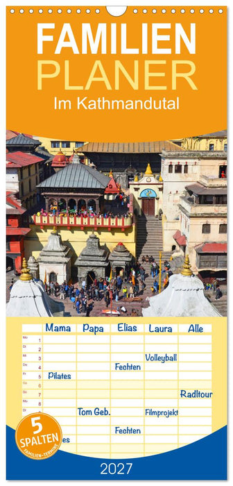 Im Kathmandutal (CALVENDO Familienplaner 2027)