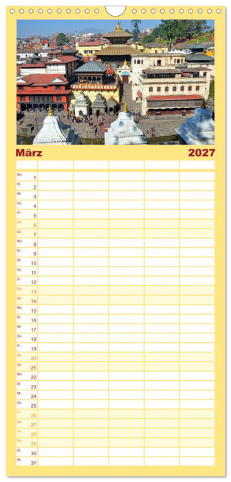 Im Kathmandutal (CALVENDO Familienplaner 2027)
