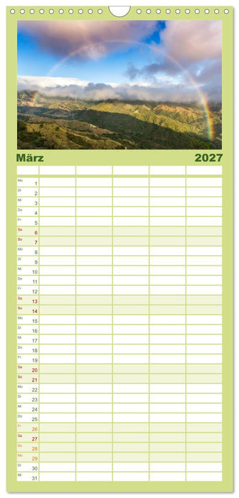 Costa Rica - Tierwelt und Landschaften (CALVENDO Familienplaner 2027)