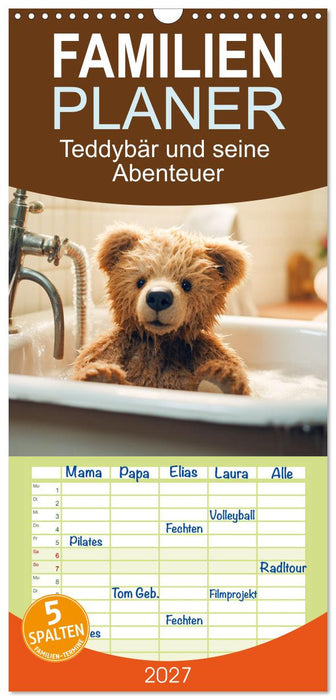 Teddybär und seine Abenteuer (CALVENDO Familienplaner 2027)