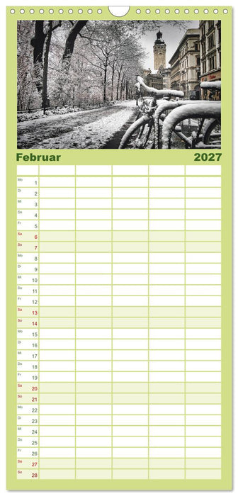 Leipzig Kalender Perspektiven (CALVENDO Familienplaner 2027)