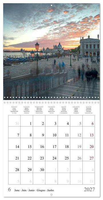 Lieux romantiques à Venise (CALVENDO Calendrier mensuel 2027)