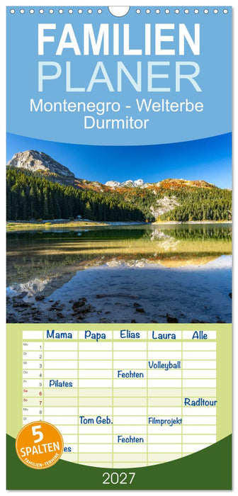 Montenegro - Welterbe Durmitor (CALVENDO Familienplaner 2027)
