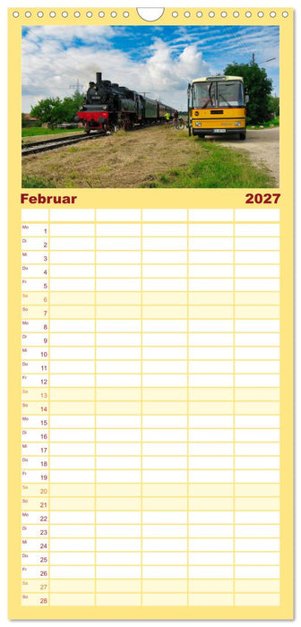 Historische und moderne Busse (CALVENDO Familienplaner 2027)