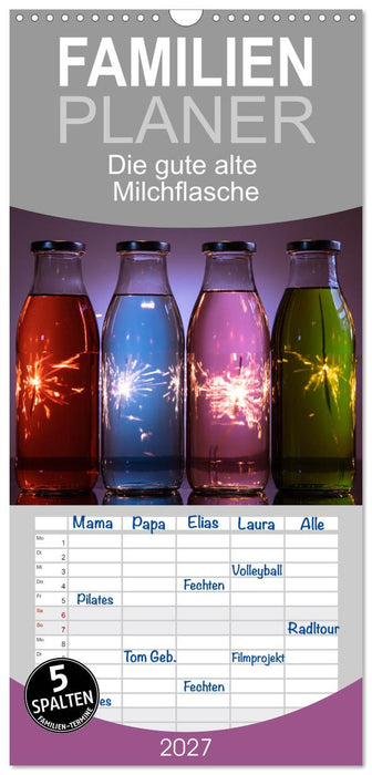 Die gute alte Milchflasche (CALVENDO Familienplaner 2027)