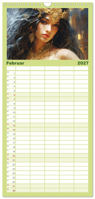 Goldene Anmut. Verträumt, sinnlich und verführerisch (CALVENDO Familienplaner 2027)