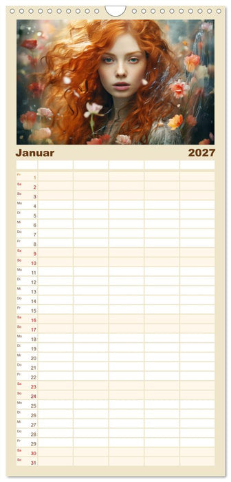 Märchenhafte Fabelfrauen (CALVENDO Familienplaner 2027)