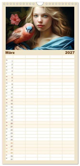 Märchenhafte Fabelfrauen (CALVENDO Familienplaner 2027)