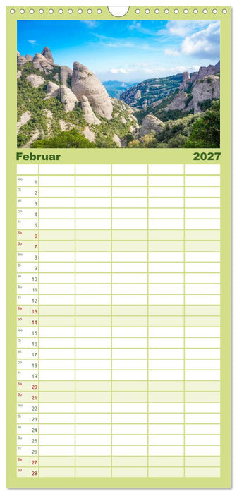 Montserrat Wanderung (CALVENDO Familienplaner 2027)