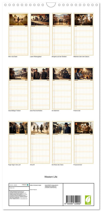 Western Life (CALVENDO Familienplaner 2027)