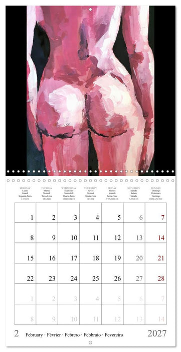 Colourful nude painting (CALVENDO Monthly Calendar 2027)
