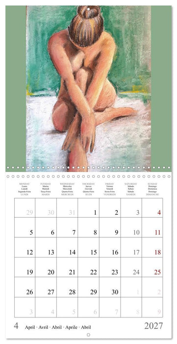 Colourful nude painting (CALVENDO Monthly Calendar 2027)