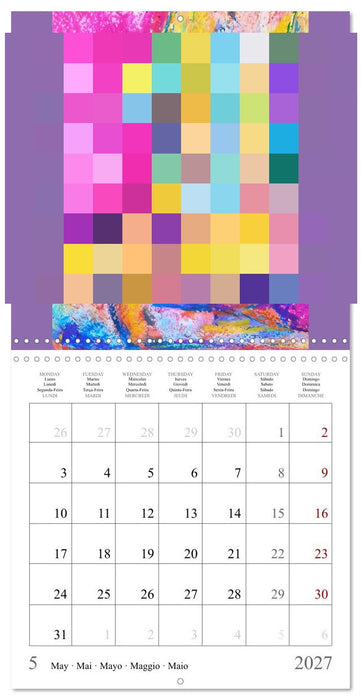 Colourful nude painting (CALVENDO Monthly Calendar 2027)