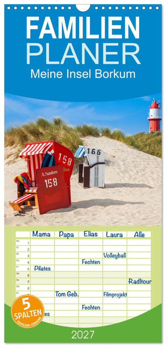 Meine Insel Borkum (CALVENDO Familienplaner 2027)
