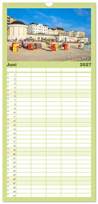 Meine Insel Borkum (CALVENDO Familienplaner 2027)
