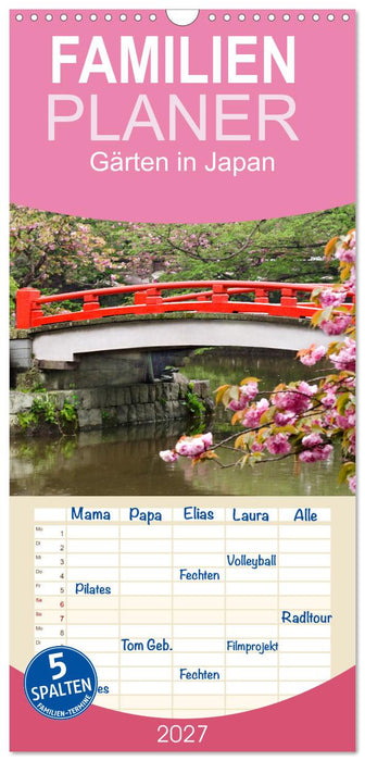 Gärten in Japan (CALVENDO Familienplaner 2027)