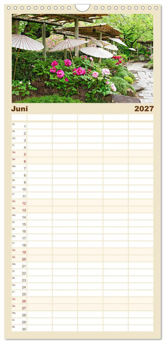 Gärten in Japan (CALVENDO Familienplaner 2027)
