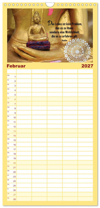 Spirituelles aus Asien - Weisheiten 2027 (CALVENDO Familienplaner 2027)