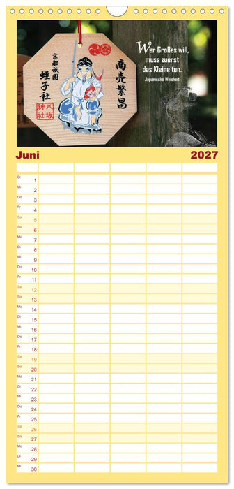 Spirituelles aus Asien - Weisheiten 2027 (CALVENDO Familienplaner 2027)