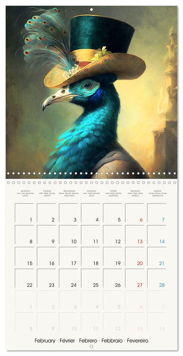 Oiseaux Stylés (CALVENDO Calendrier mensuel 2027)