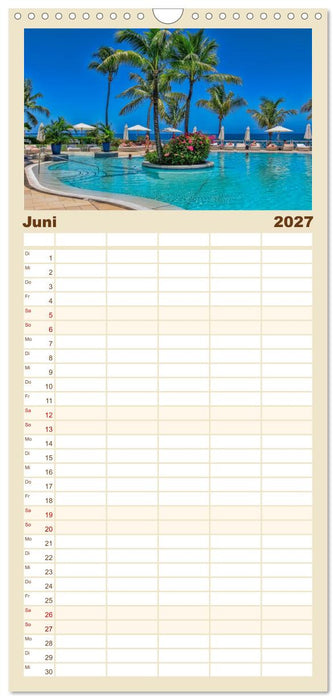 Mauritius - Insel im Indischen Ozean (CALVENDO Familienplaner 2027)