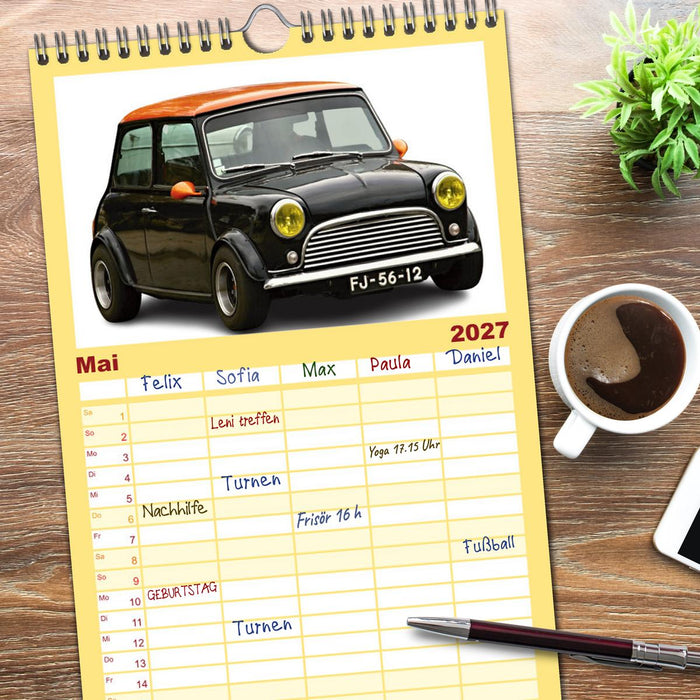 Mein Autokalender (CALVENDO Familienplaner 2027)