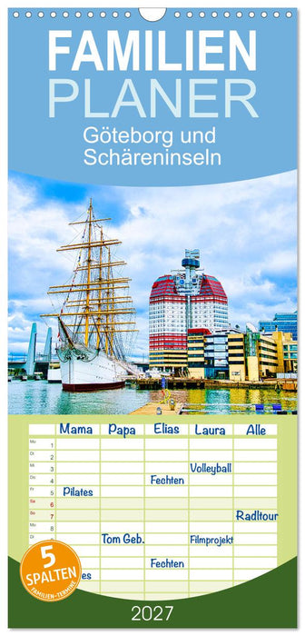 Göteborg und Schäreninseln (CALVENDO Familienplaner 2027)