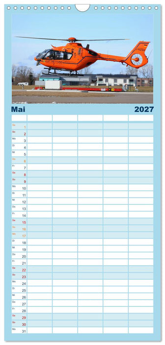 Helikopter in der Luft 2.0 (CALVENDO Familienplaner 2027)