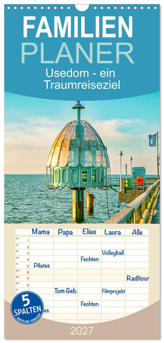 Usedom - ein Traumreiseziel (CALVENDO Familienplaner 2027)