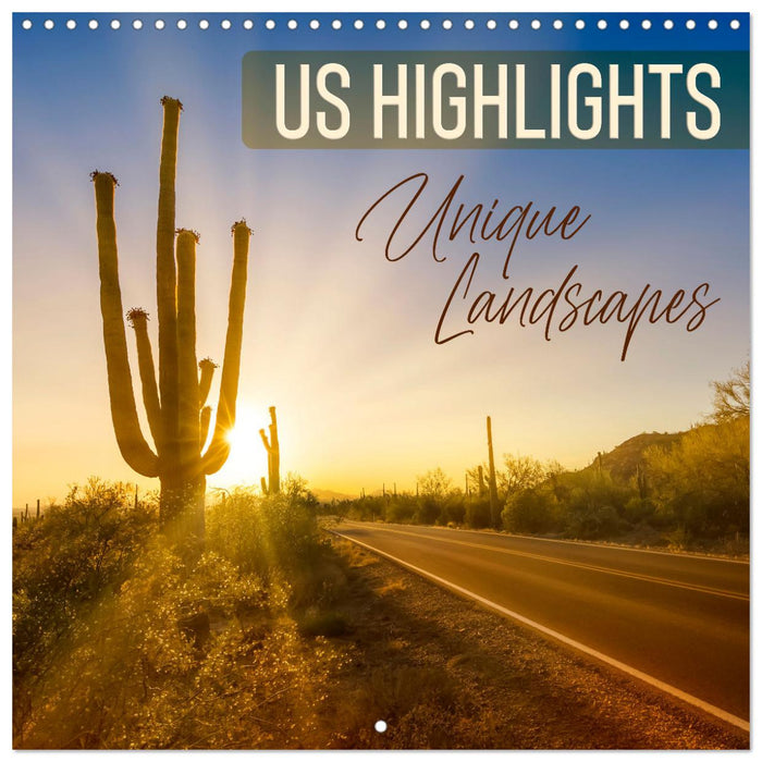 US HIGHLIGHTS Unique Landscapes (CALVENDO Monthly Calendar 2027)