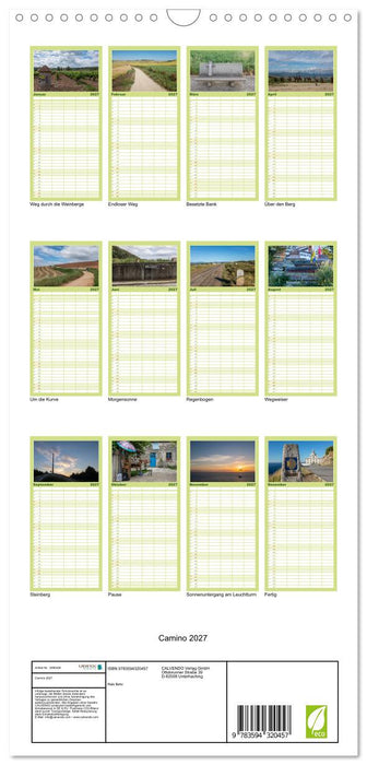 Camino 2027 (CALVENDO Familienplaner 2027)